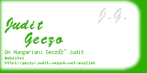 judit geczo business card